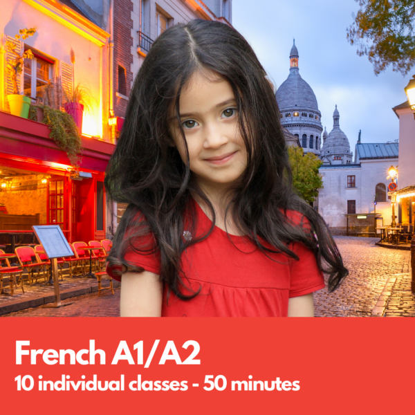 French tutor for children beginners, level A1/A2