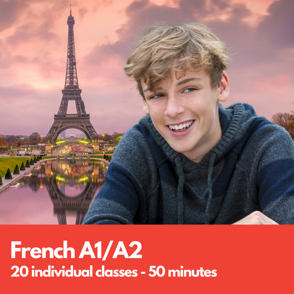 French tutor for adolescents beginners, level A1/A2