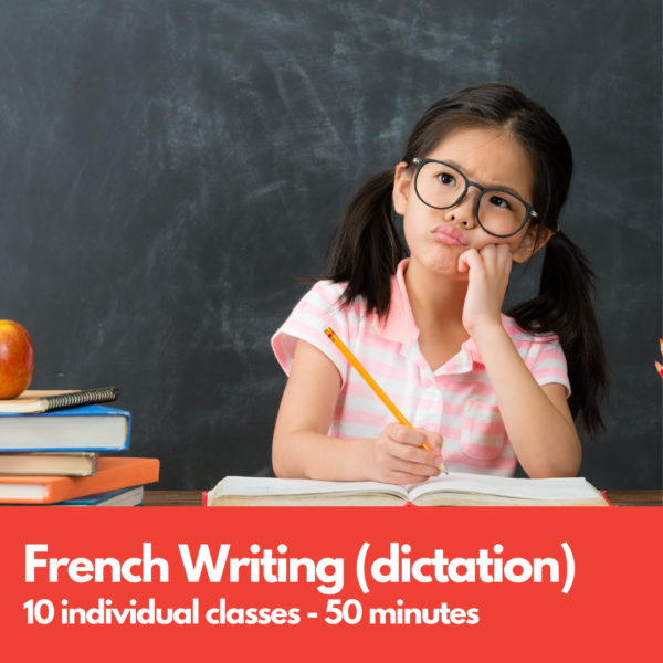 French writing for children with a native tutor