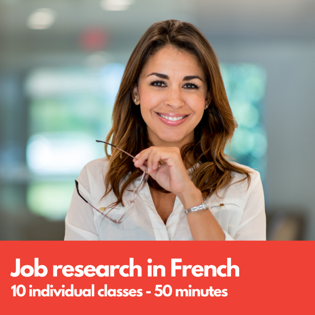 good job in french - French for adults - Business French